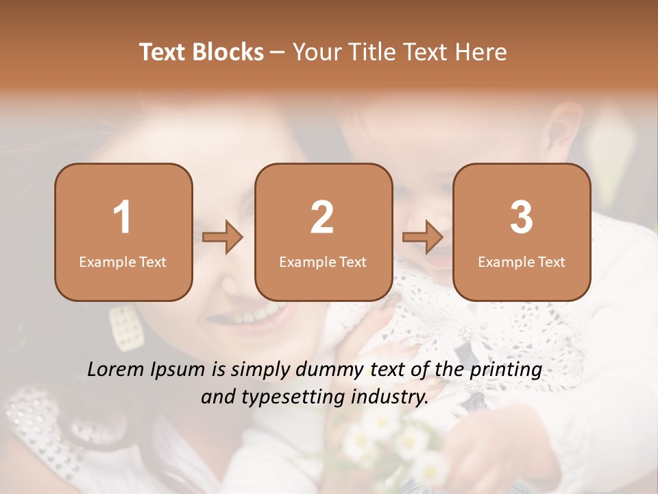 A Woman Holding A Small Child In Her Arms PowerPoint Template