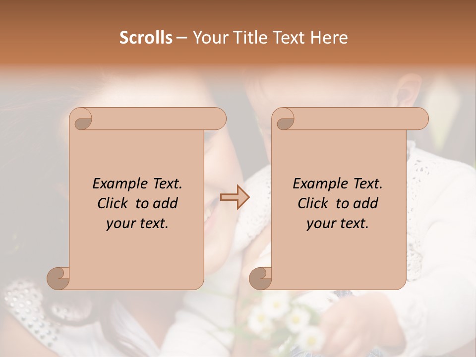 A Woman Holding A Small Child In Her Arms PowerPoint Template
