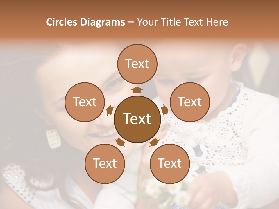 A Woman Holding A Small Child In Her Arms PowerPoint Template