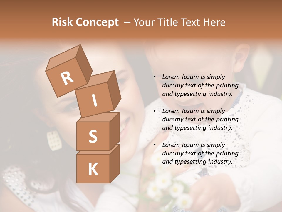 A Woman Holding A Small Child In Her Arms PowerPoint Template