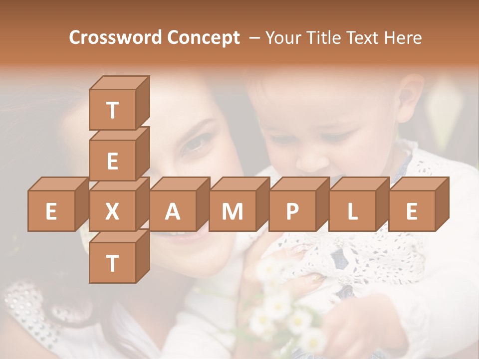 A Woman Holding A Small Child In Her Arms PowerPoint Template