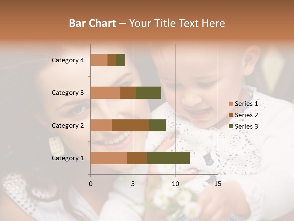 A Woman Holding A Small Child In Her Arms PowerPoint Template