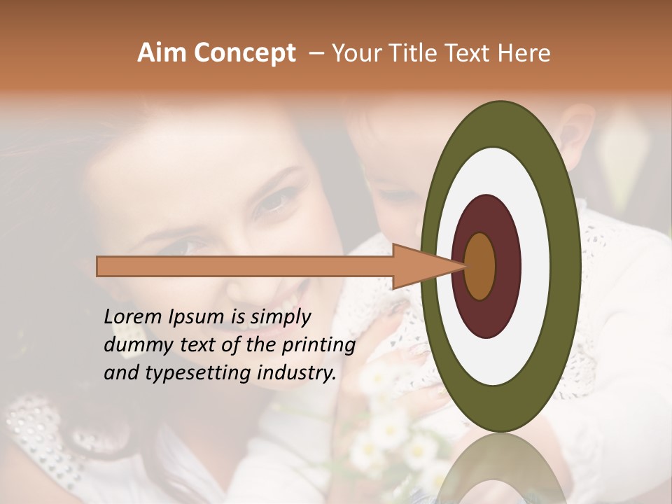 A Woman Holding A Small Child In Her Arms PowerPoint Template