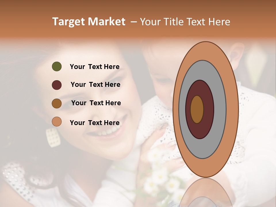 A Woman Holding A Small Child In Her Arms PowerPoint Template