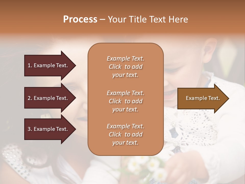 A Woman Holding A Small Child In Her Arms PowerPoint Template