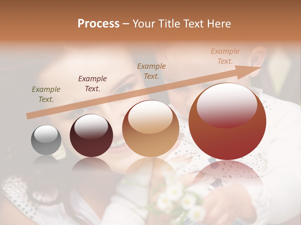 A Woman Holding A Small Child In Her Arms PowerPoint Template