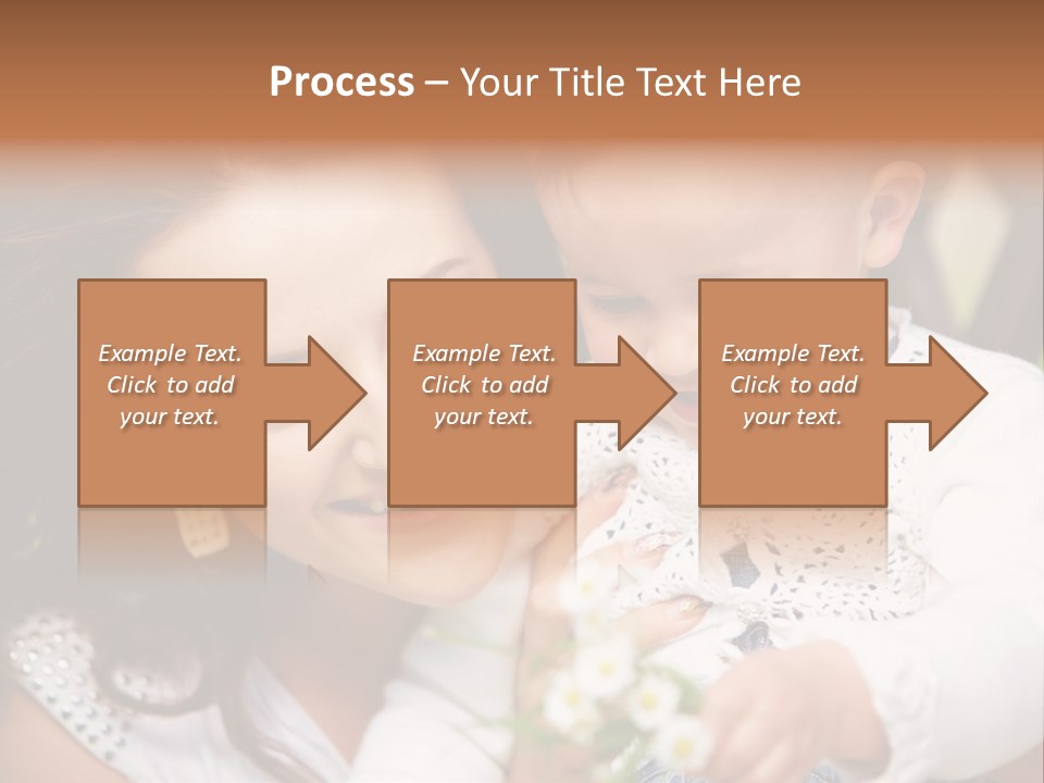 A Woman Holding A Small Child In Her Arms PowerPoint Template