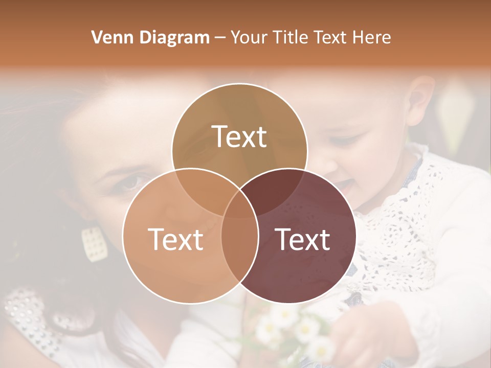 A Woman Holding A Small Child In Her Arms PowerPoint Template