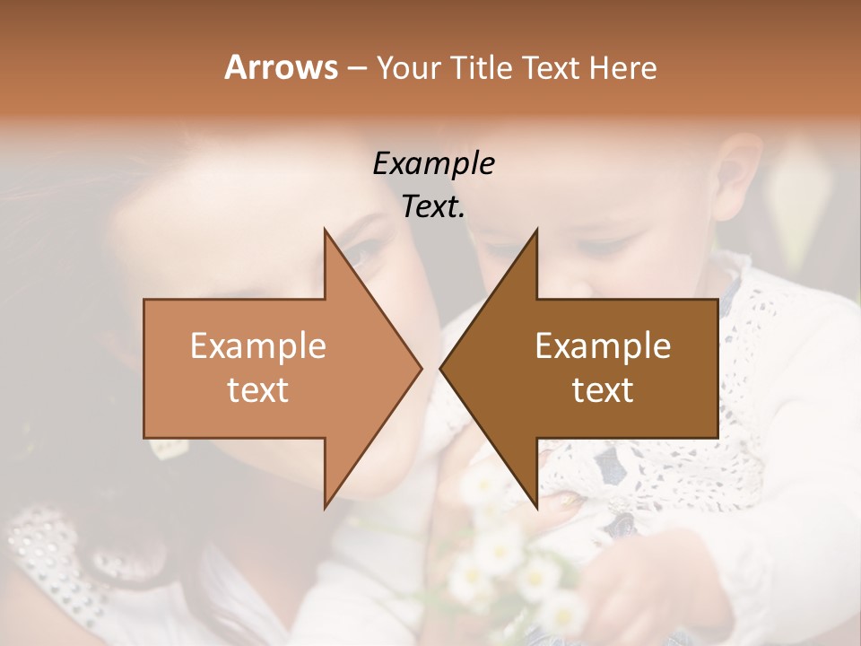 A Woman Holding A Small Child In Her Arms PowerPoint Template