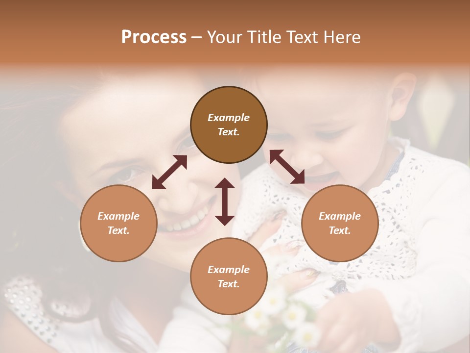 A Woman Holding A Small Child In Her Arms PowerPoint Template