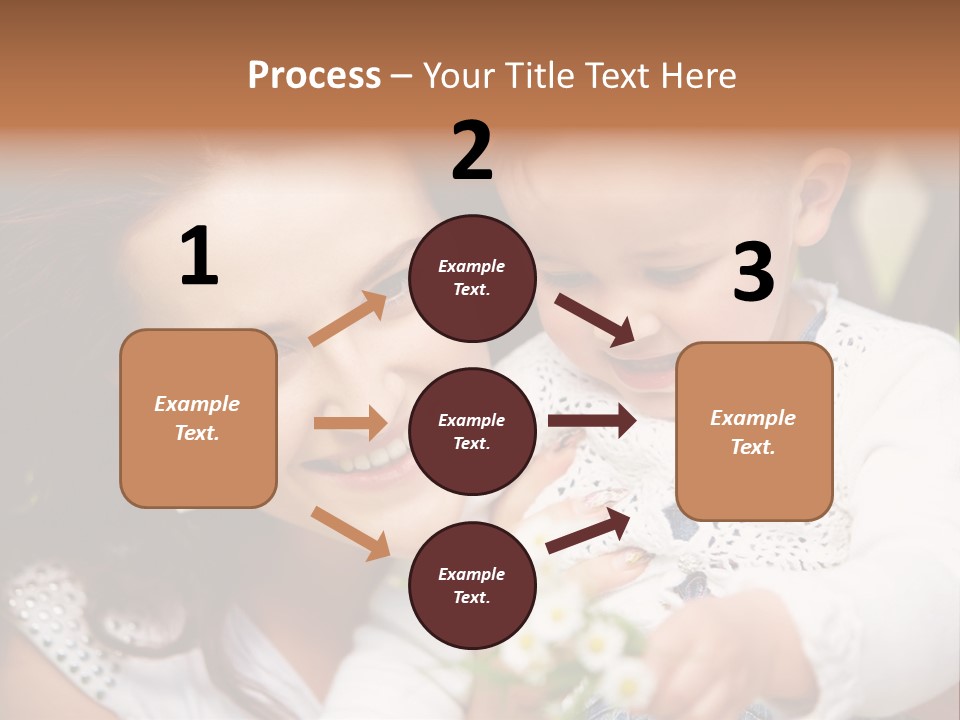 A Woman Holding A Small Child In Her Arms PowerPoint Template