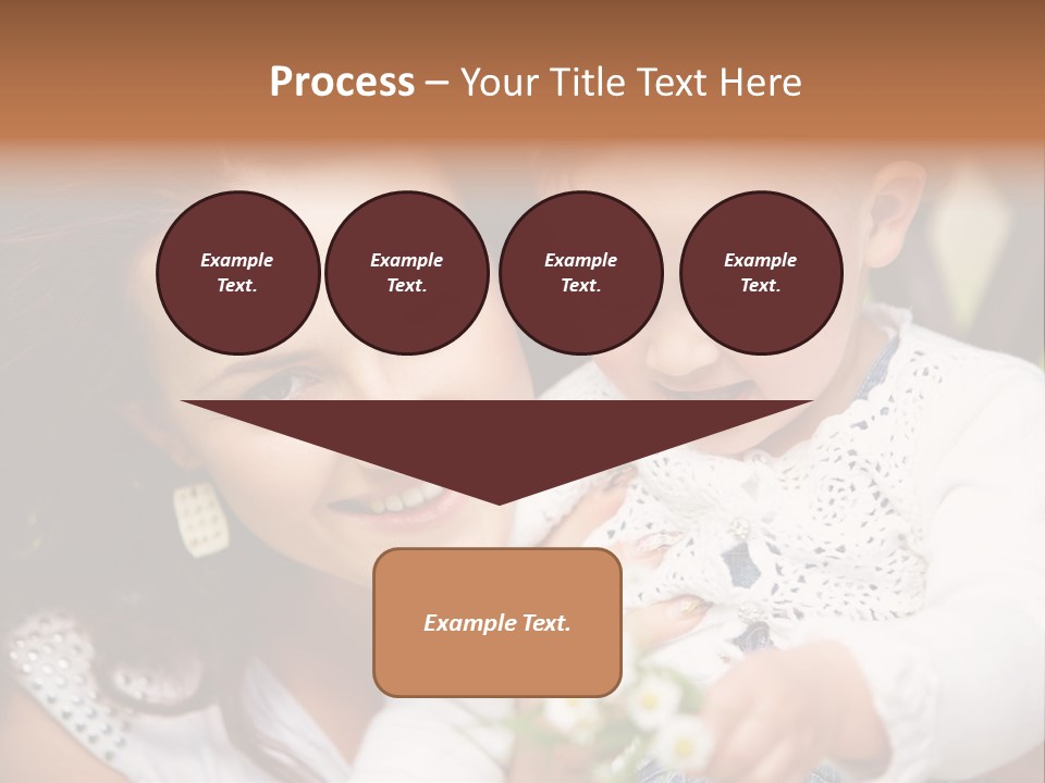 A Woman Holding A Small Child In Her Arms PowerPoint Template