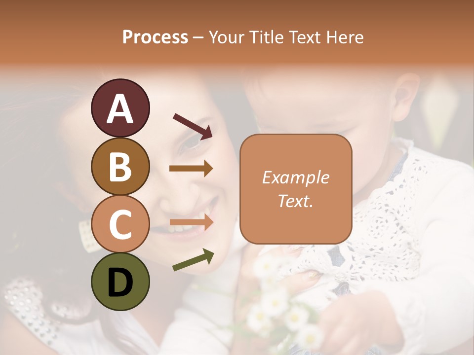 A Woman Holding A Small Child In Her Arms PowerPoint Template