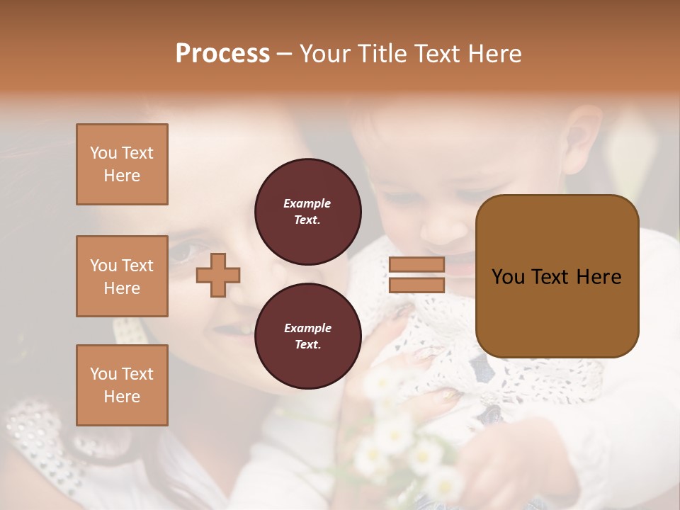 A Woman Holding A Small Child In Her Arms PowerPoint Template