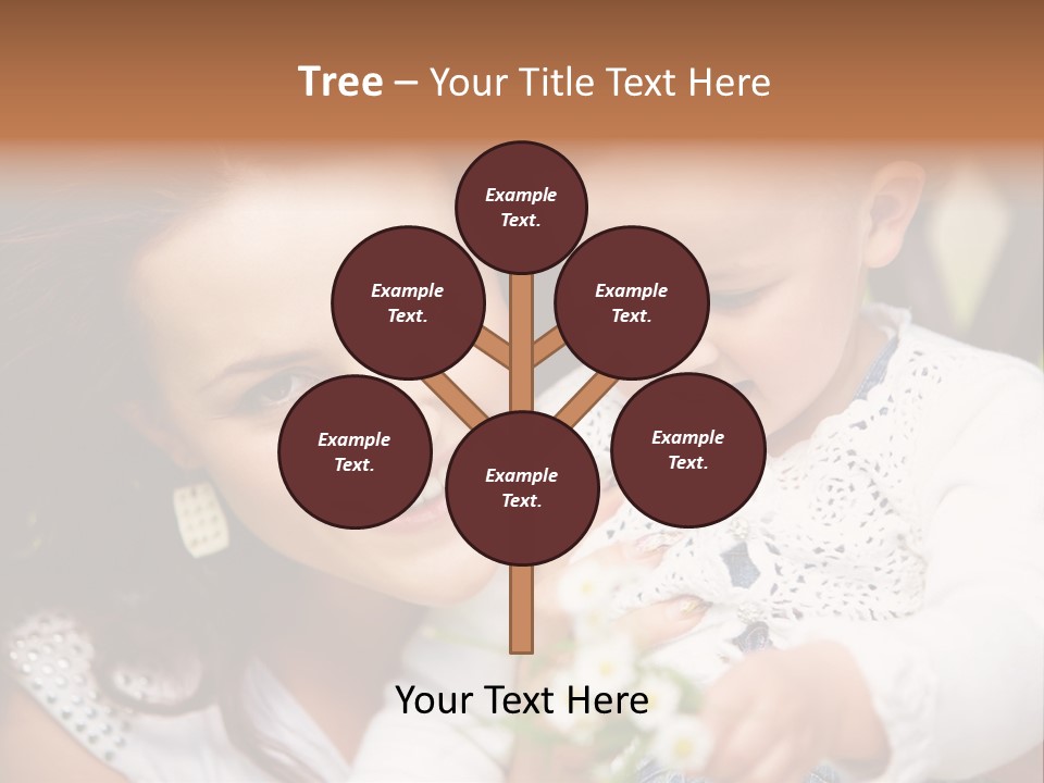 A Woman Holding A Small Child In Her Arms PowerPoint Template