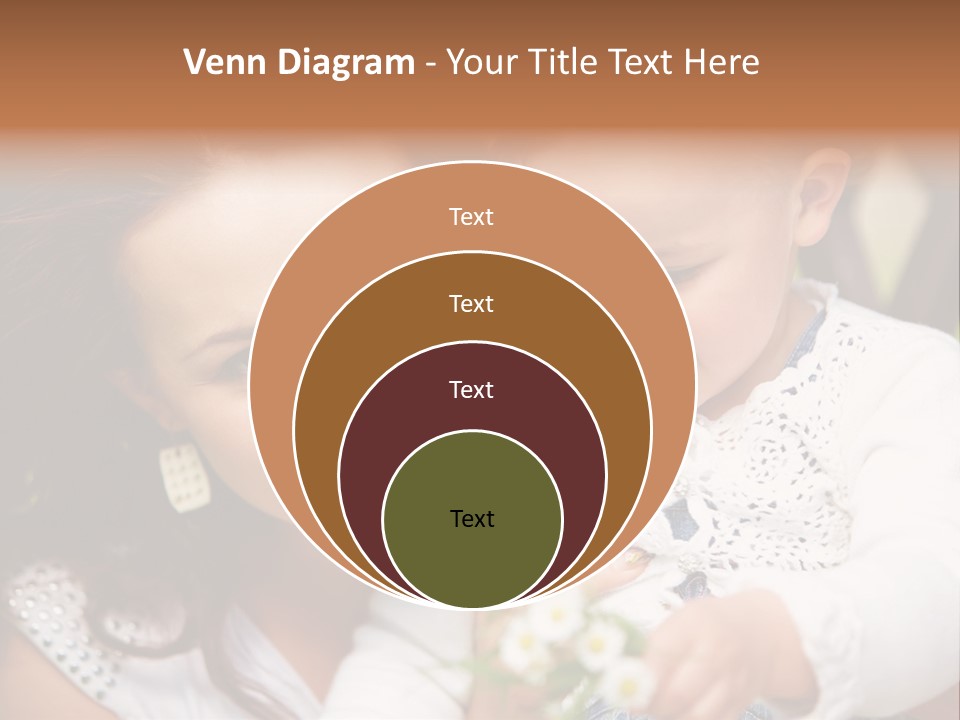 A Woman Holding A Small Child In Her Arms PowerPoint Template