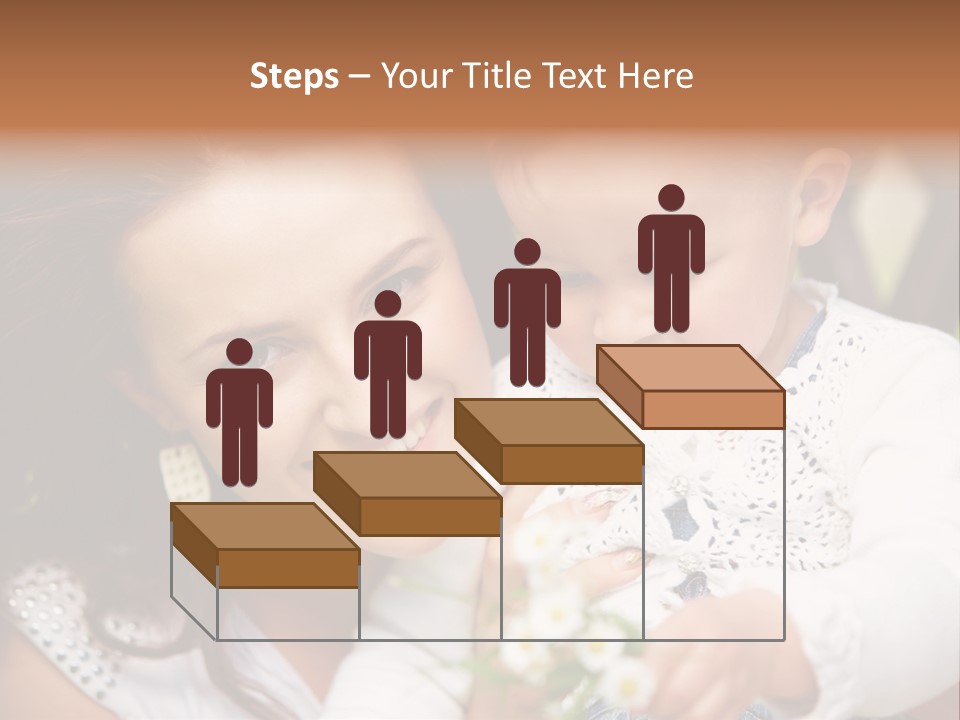 A Woman Holding A Small Child In Her Arms PowerPoint Template