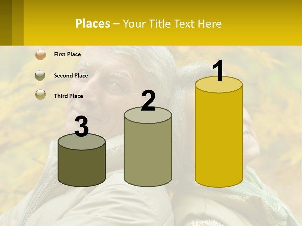 A Man And Woman Are Smiling For The Camera PowerPoint Template