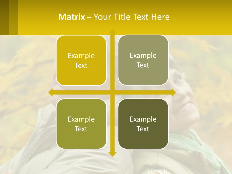 A Man And Woman Are Smiling For The Camera PowerPoint Template