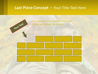 A Man And Woman Are Smiling For The Camera PowerPoint Template