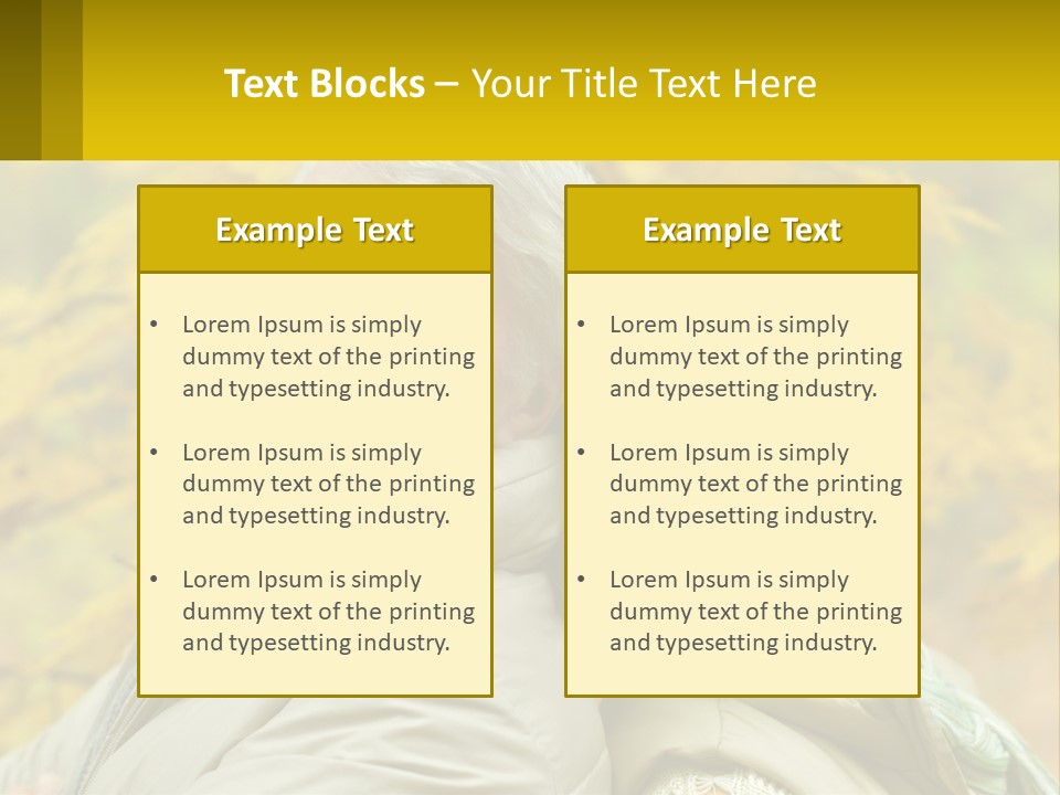 A Man And Woman Are Smiling For The Camera PowerPoint Template