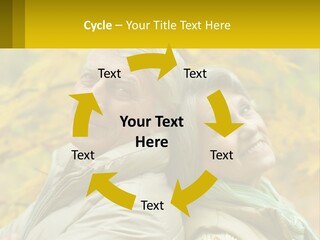 A Man And Woman Are Smiling For The Camera PowerPoint Template