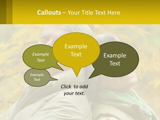 A Man And Woman Are Smiling For The Camera PowerPoint Template