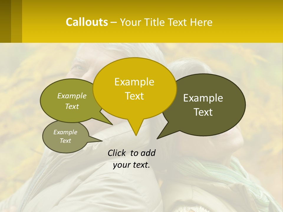 A Man And Woman Are Smiling For The Camera PowerPoint Template