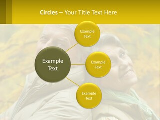 A Man And Woman Are Smiling For The Camera PowerPoint Template