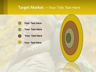 A Man And Woman Are Smiling For The Camera PowerPoint Template