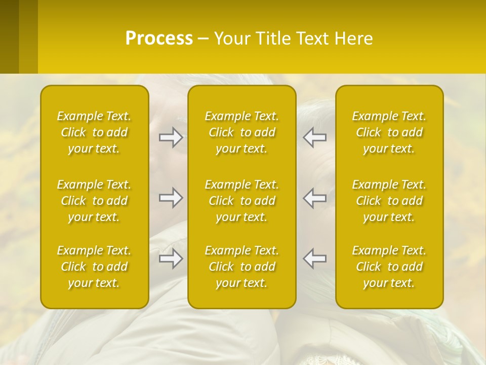 A Man And Woman Are Smiling For The Camera PowerPoint Template
