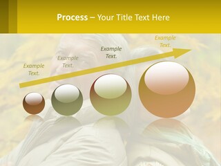 A Man And Woman Are Smiling For The Camera PowerPoint Template