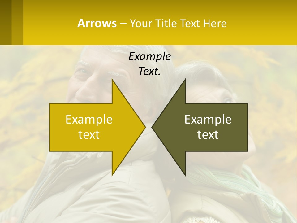 A Man And Woman Are Smiling For The Camera PowerPoint Template