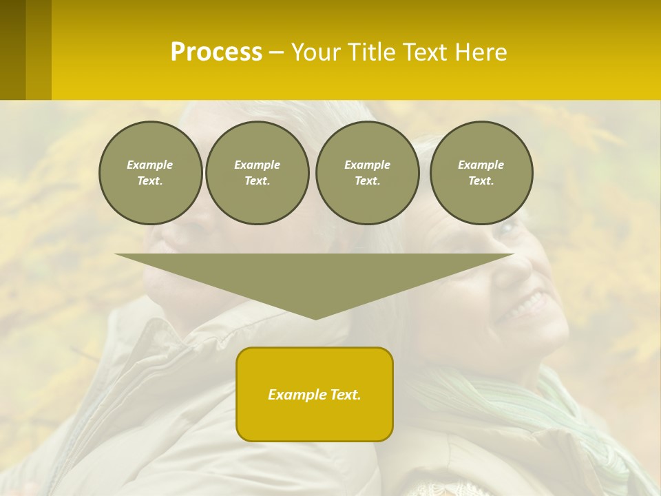A Man And Woman Are Smiling For The Camera PowerPoint Template
