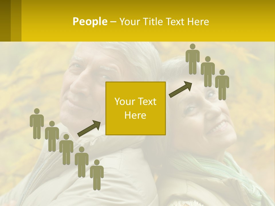 A Man And Woman Are Smiling For The Camera PowerPoint Template