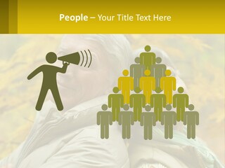 A Man And Woman Are Smiling For The Camera PowerPoint Template