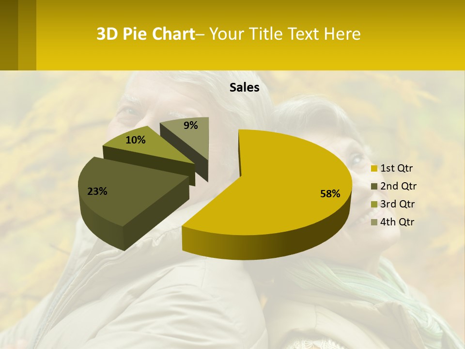 A Man And Woman Are Smiling For The Camera PowerPoint Template