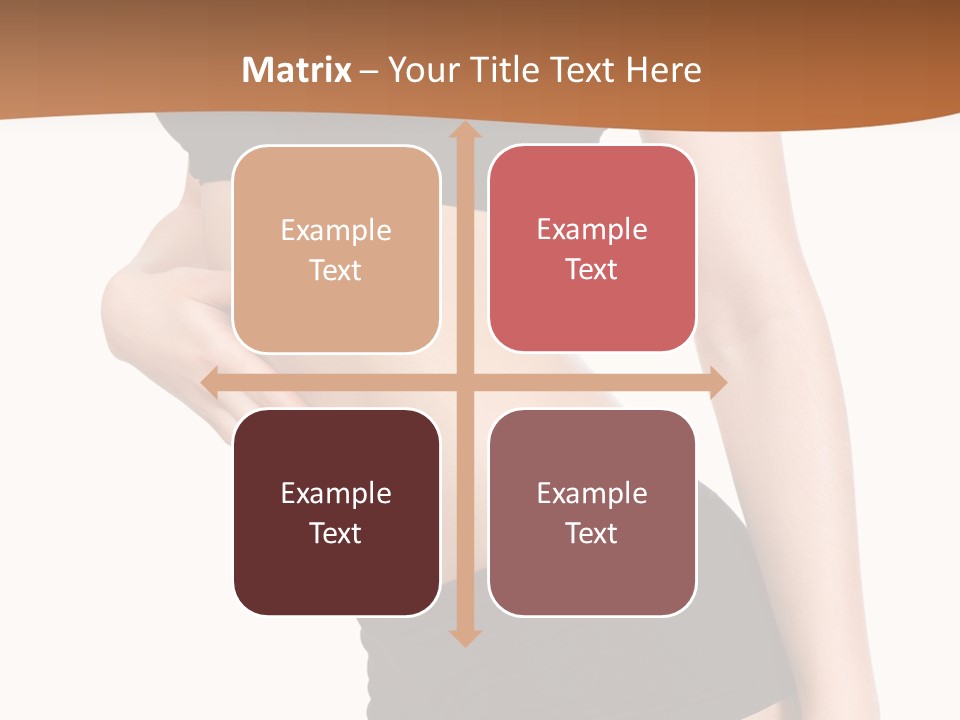 A Woman In A Bikini With Her Stomach Exposed PowerPoint Template