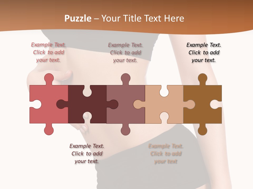 A Woman In A Bikini With Her Stomach Exposed PowerPoint Template