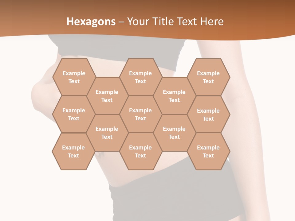 A Woman In A Bikini With Her Stomach Exposed PowerPoint Template