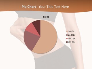 A Woman In A Bikini With Her Stomach Exposed PowerPoint Template
