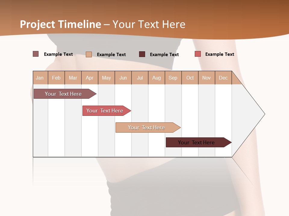 A Woman In A Bikini With Her Stomach Exposed PowerPoint Template