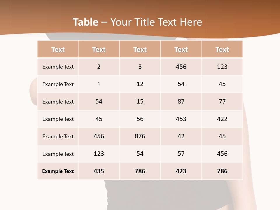 A Woman In A Bikini With Her Stomach Exposed PowerPoint Template