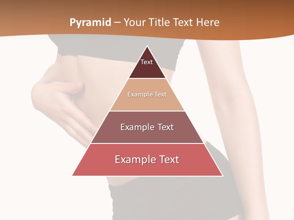 A Woman In A Bikini With Her Stomach Exposed PowerPoint Template