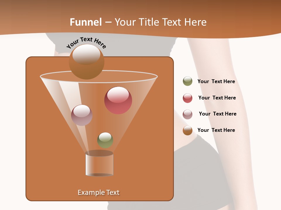 A Woman In A Bikini With Her Stomach Exposed PowerPoint Template