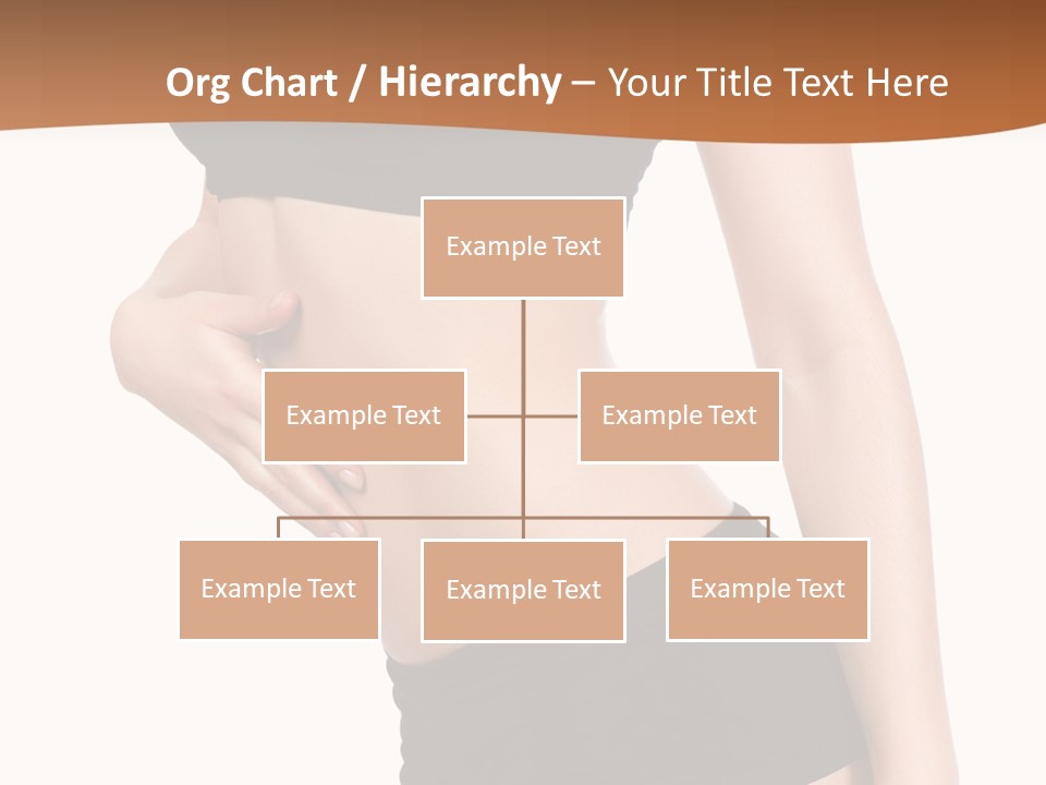 A Woman In A Bikini With Her Stomach Exposed PowerPoint Template