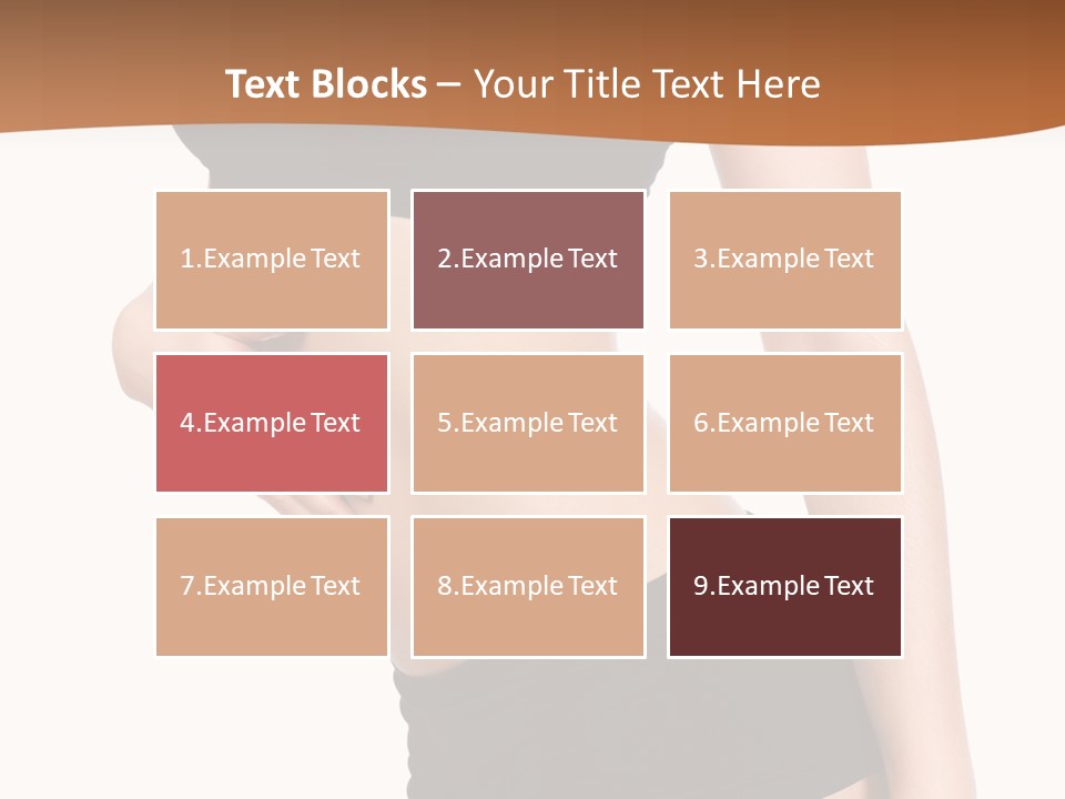 A Woman In A Bikini With Her Stomach Exposed PowerPoint Template