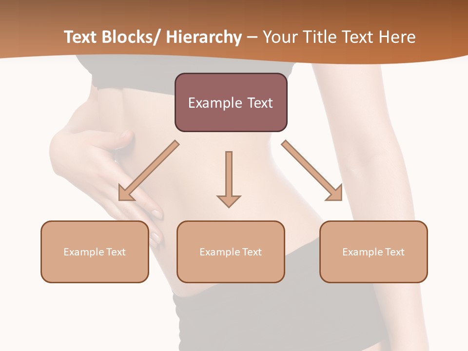 A Woman In A Bikini With Her Stomach Exposed PowerPoint Template