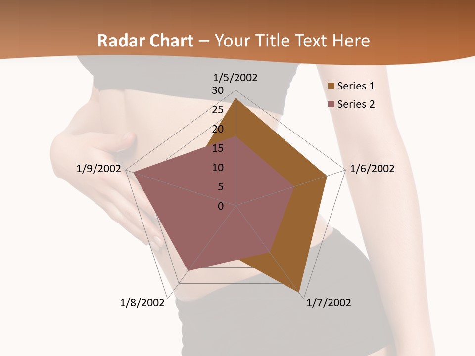 A Woman In A Bikini With Her Stomach Exposed PowerPoint Template