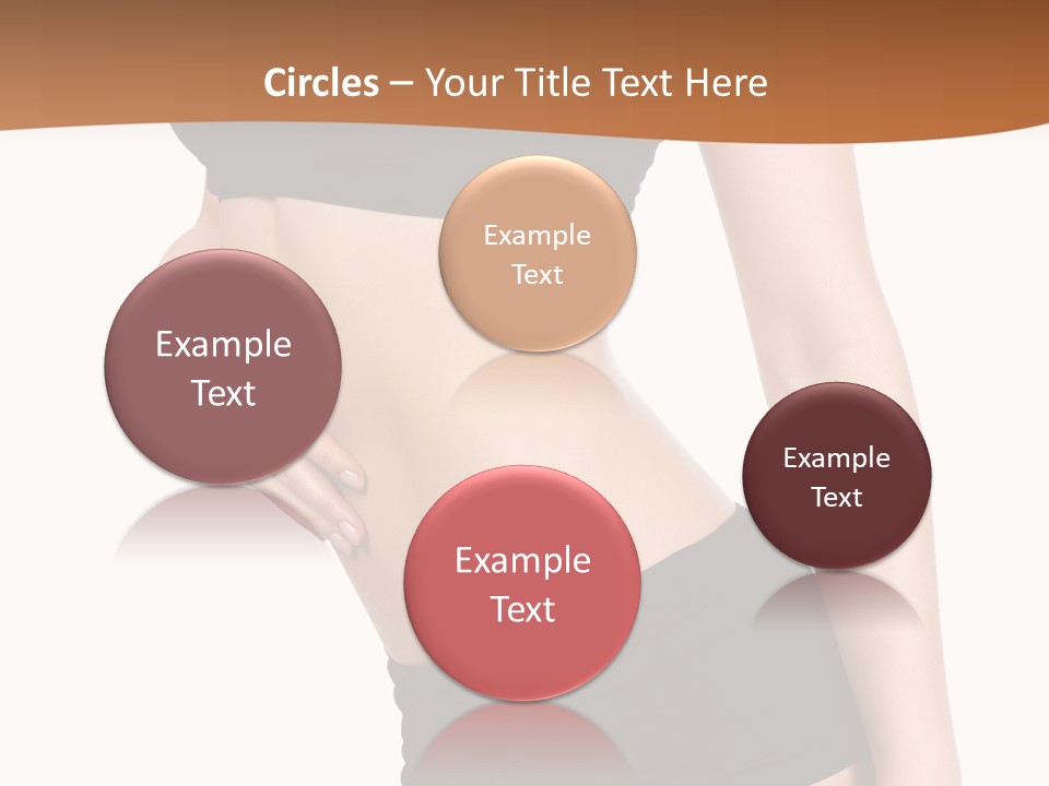 A Woman In A Bikini With Her Stomach Exposed PowerPoint Template